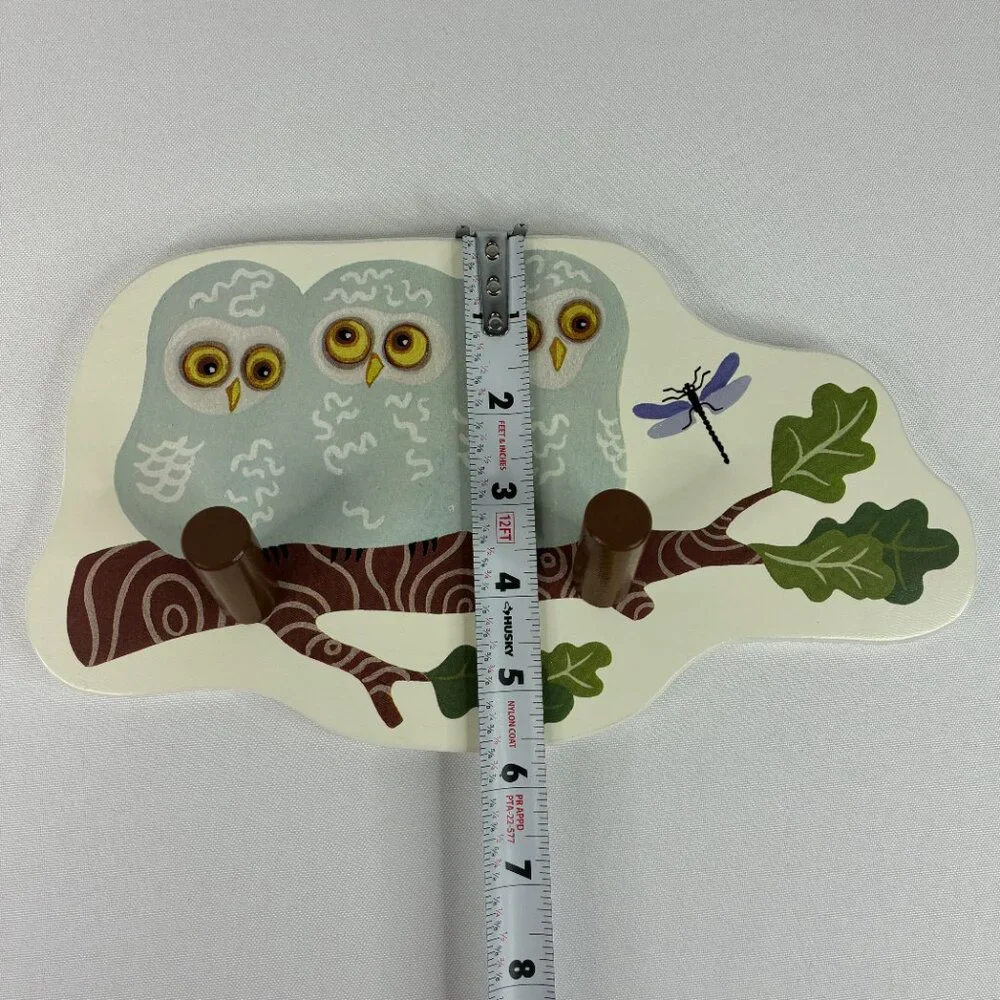 Ikea Vandring Wall Hanging Coat Rack Peg Hook Owl Woodland Dragonfly Nursery Kid